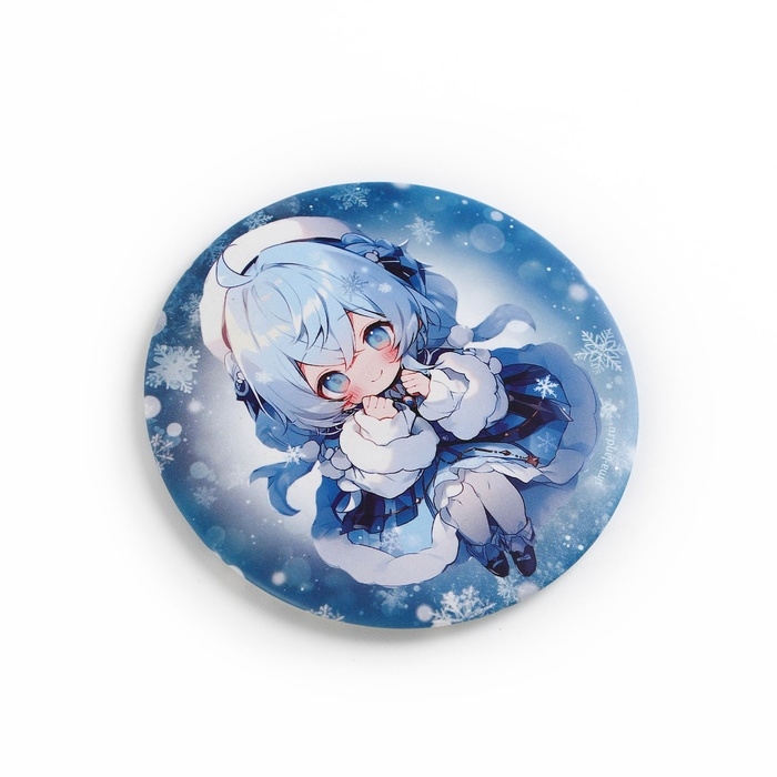 Зеркало карманное новогоднее &laquo;Новый год: Аниме&raquo;, диам.7 см