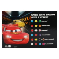 Гуашь 12 цветов по 20 мл, Тачки Гуашь 12 цветов по 20 мл, Тачки