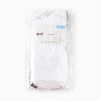 Набор мужских носков (3 пары), цвет белый/серый меланж/чёрный, размер 29-31