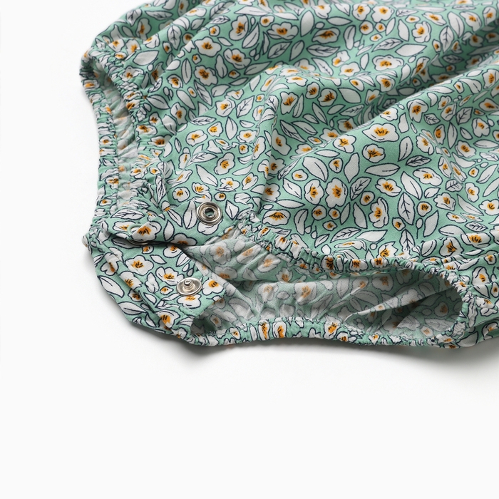 Блузка-боди для девочки MINAKU, цвет зеленый, рост 80-86