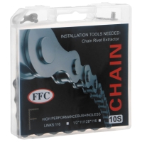 Цепь Bike Parts F10, 10 скоростей, 116 звеньев, замок в комплекте Цепь Bike Parts F10, 10 скоростей, 116 звеньев, замок в комплекте