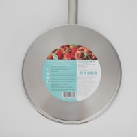 Сковорода из нержавеющей стали &laquo;Общепит&raquo;, d=28 см, h=7,5 см, корпус 0,6 мм, капсульное дно 3,5 мм, антипригарное покрытие, индукция