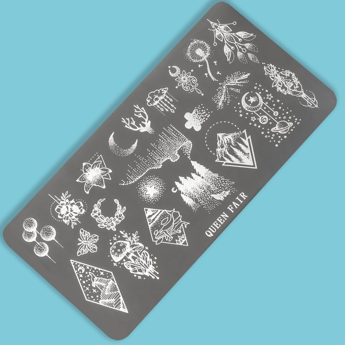 Диск для стемпинга металлический «Эскизы», 12 × 6 см Диск для стемпинга металлический «Эскизы», 12 × 6 см