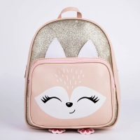 Рюкзак детский для девочки с карманом &laquo;Лисичка&raquo;, искусственная кожа, 27х23 х 10 см