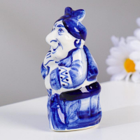 Сувенир "Баба Яга", 12х6 см, гжель