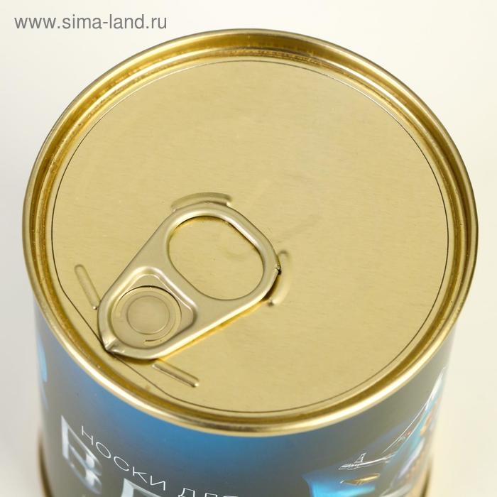 Носки в банке "ВДВ"  (мужские, цвет черный)