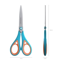 Ножницы ErichKrause Endeavor, 18 см, антискользящие резиновые вставки, улучшенная заточка, блистер, МИКС Ножницы ErichKrause Endeavor, 18 см, антискользящие резиновые вставки, улучшенная заточка, блистер, МИКС