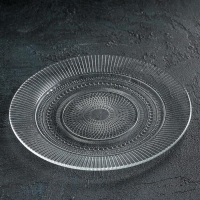 Тарелка обеденная стеклянная &laquo;Луиз&raquo;, d=25 см