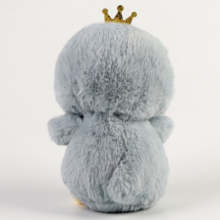 Мягкая игрушка &laquo;Пингвин&raquo; с бантиком, 21 см, цвет серый