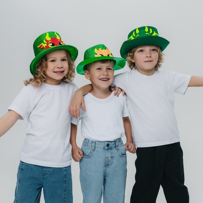 Карнавальная шляпа &laquo;Дракон&raquo;, цвет жёлтый