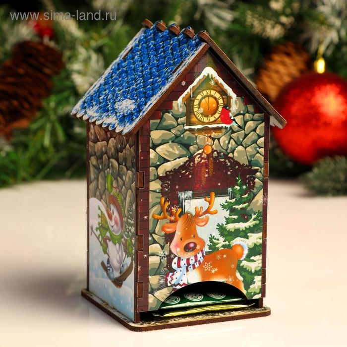 Чайный домик/ копилка, каменная кладка, 16,5х10х9,1 см Чайный домик/ копилка, каменная кладка, 16,5х10х9,1 см