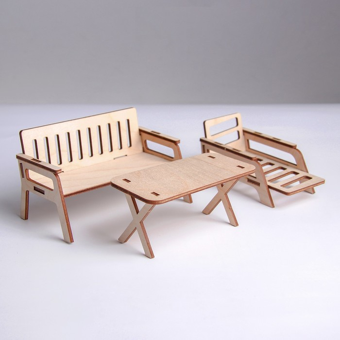 Кукольная мебель &laquo;Отдых на даче&raquo;