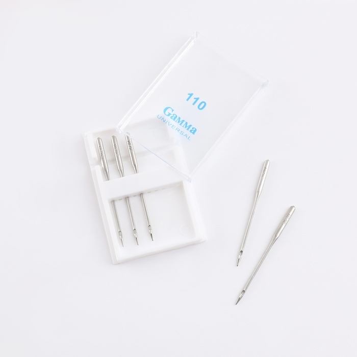 Иглы для бытовых швейных машин, универсальные, №110/18, 5 шт, NU