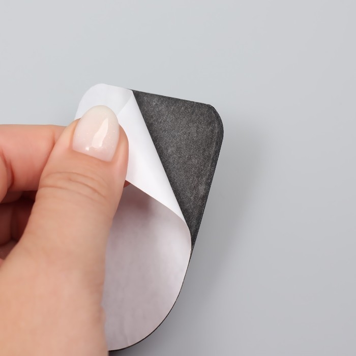 Подпяточники для обуви, клеевая основа, 8,3 &times; 6,5 см, пара, цвет чёрный