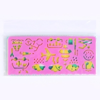 Трафарет «Фигуры», набор 4 шт., размер 1 шт. — 6,5 × 14 × 0,1 см, цвет МИКС Трафарет «Фигуры», набор 4 шт., размер 1 шт. — 6,5 × 14 × 0,1 см, цвет МИКС