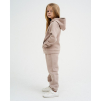 Костюм детский с начёсом (толстовка, брюки) KAFTAN "Basic line" р.38 (146-152), бежевый Костюм детский с начёсом (толстовка, брюки) KAFTAN "Basic line" р.38 (146-152), бежевый