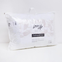 Подушка LoveLife Лебяжий пух 50*70 см, глосс-сатин, 100% п/э Подушка LoveLife Лебяжий пух 50*70 см, глосс-сатин, 100% п/э