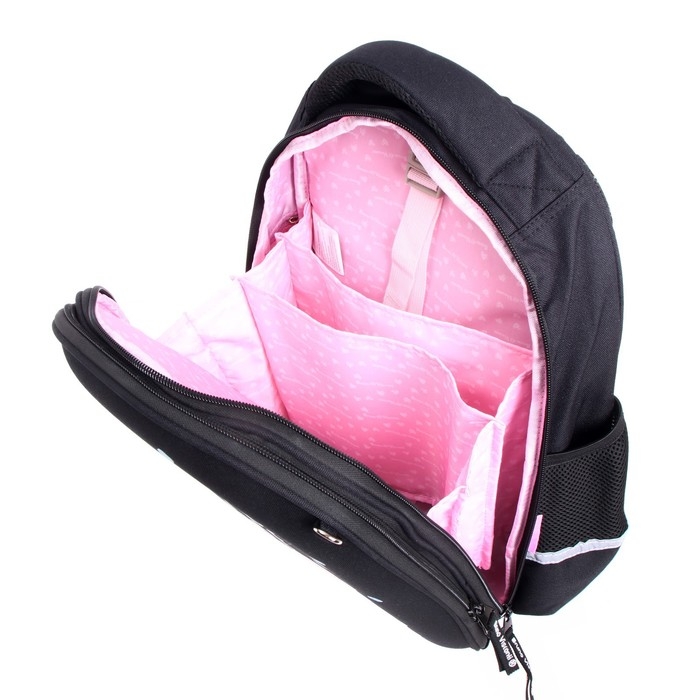 Рюкзак каркасный 38 х 30 х 20 см, пенал в подарок, Bruno Visconti Рюкзак каркасный 38 х 30 х 20 см, пенал в подарок, Bruno Visconti "Мороженое"