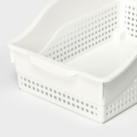 Контейнер для хранения хозяйственный &laquo;Лофт&raquo;, 31&times;21&times;12,5 см, на колёсах, цвет белый