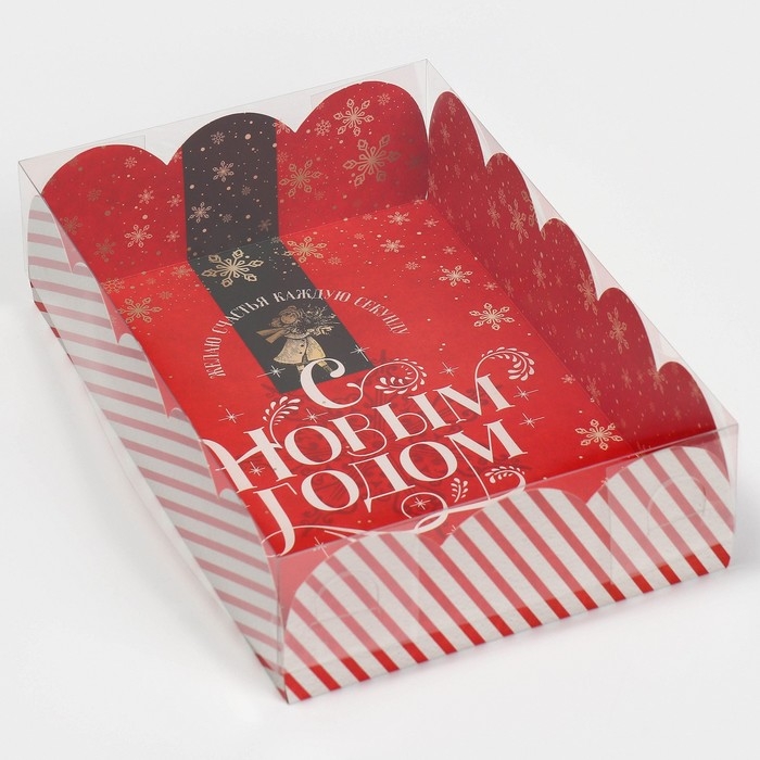 Коробка подарочная с PVC крышкой &laquo;Ретро&raquo;, 20 х 30 х 8 см, Новый год