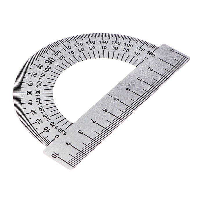 Набор транспортиров 180 градусов, 10 см, 3 штуки, Calligrata, стальной Набор транспортиров 180 градусов, 10 см, 3 штуки, Calligrata, стальной