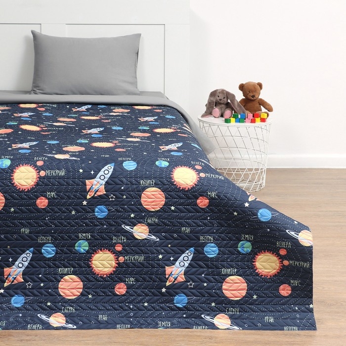 Покрывало "Этель" 1,5 сп Млечный путь, 145*210&plusmn;5 см, микрофибра