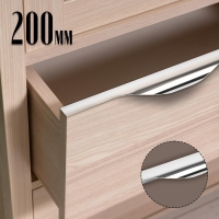 Ручка торцевая CAPPIO RP100CH, L=200 мм, цвет хром Ручка торцевая CAPPIO RP100CH, L=200 мм, цвет хром