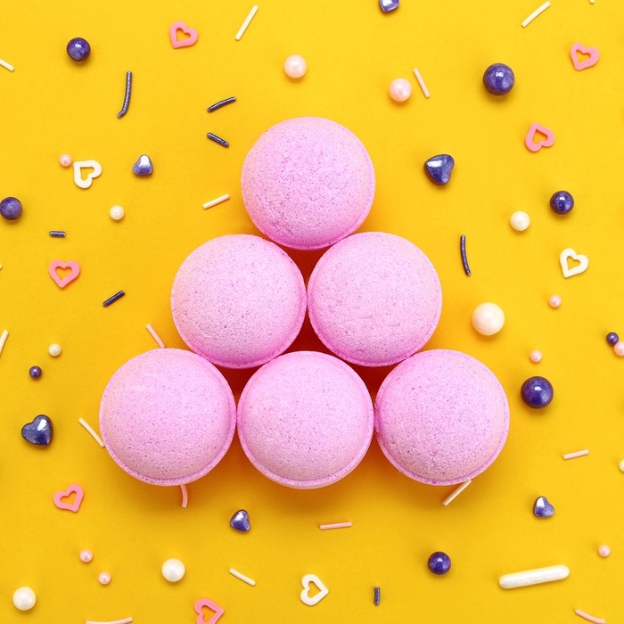 Подарочный набор косметики, бомбочки для ванны, 6 х 40 г, аромат арбуза, TeenBee