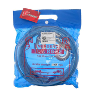 Трос буксировочный TORSO, металлический в ПВХ оплётке, 4м, 7 тонн, 2 крюка Трос буксировочный TORSO, металлический в ПВХ оплётке, 4м, 7 тонн, 2 крюка