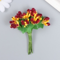 Декор для творчества "Засахаренные ягодки" (набор-букет 10 цветков) 8,5 см d=2 см МИКС Декор для творчества "Засахаренные ягодки" (набор-букет 10 цветков) 8,5 см d=2 см МИКС