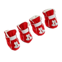 Ботинки "Бубенцы", набор 4 шт, размер L, красные Ботинки "Бубенцы", набор 4 шт, размер L, красные