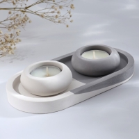 Подсвечник для чайных свечей, 17,2 х 9 х 3 см Подсвечник для чайных свечей, 17,2 х 9 х 3 см