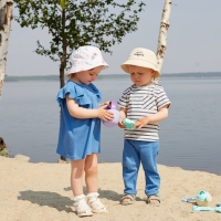 Комплект: футболка и брюки Крошка Я BASIC LINE, рост 80-86 см, синий