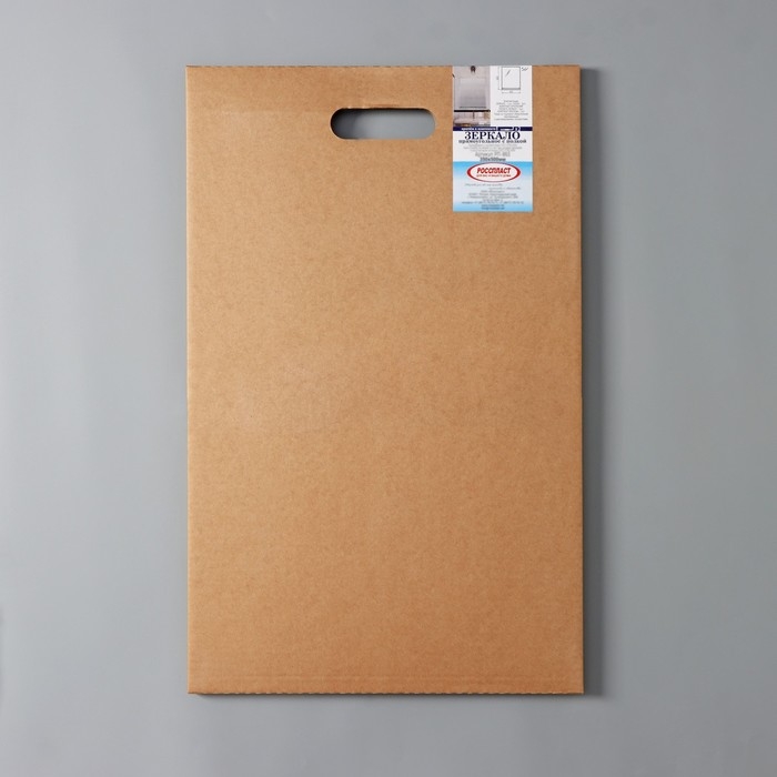 Зеркало в ванную комнату с полкой, прямоугольное, 35&times;50 см