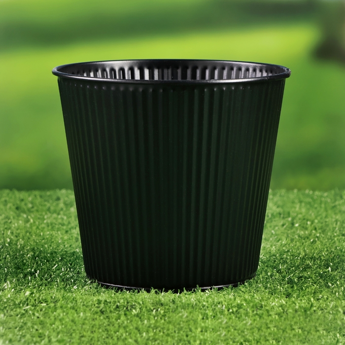 Кашпо "Ведерко Килли" черное, 14х14х13см