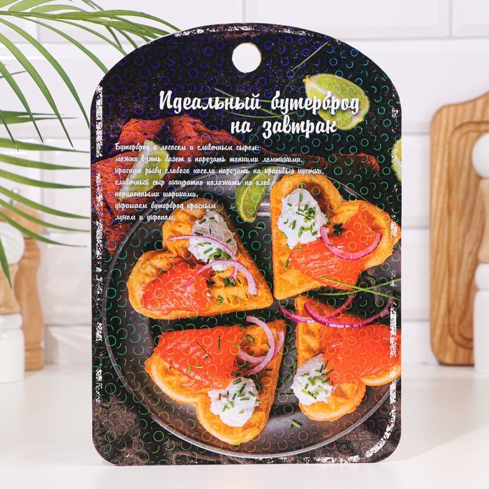 Доска разделочная Доска разделочная "Идеальный бутерброд" 18,2×28×0,6 см