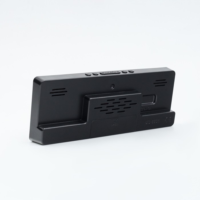 Часы электронные настольные будильник с термометром, 17.5 х 6.8 см, красная индикация Часы электронные настольные будильник с термометром, 17.5 х 6.8 см, красная индикация