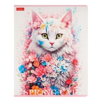 Тетрадь 48л кл Spring cat, обл мел карт, скругл угл, бл 65г/м2, МИКС Тетрадь 48л кл Spring cat, обл мел карт, скругл угл, бл 65г/м2, МИКС