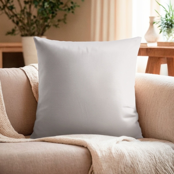 Наволочка декоративная Экономь и Я цвет светло-серый, 40 х 40 см, полиэстер Наволочка декоративная Экономь и Я цвет светло-серый, 40 х 40 см, полиэстер