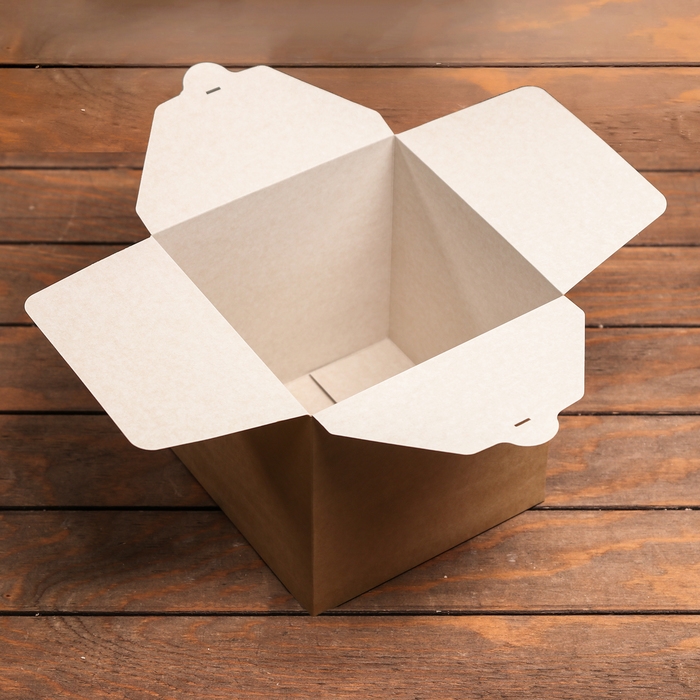Коробка складная крафт, 21 х 21 х 21 см