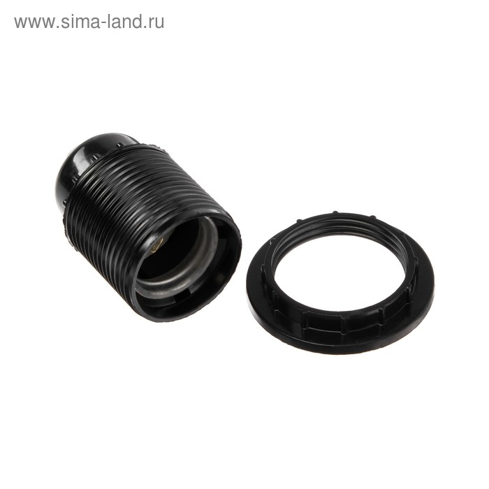 Патрон электрический IN HOME Е27Н12РП-01, Е27, карболитовый, с прижимным кольцом Патрон электрический IN HOME Е27Н12РП-01, Е27, карболитовый, с прижимным кольцом