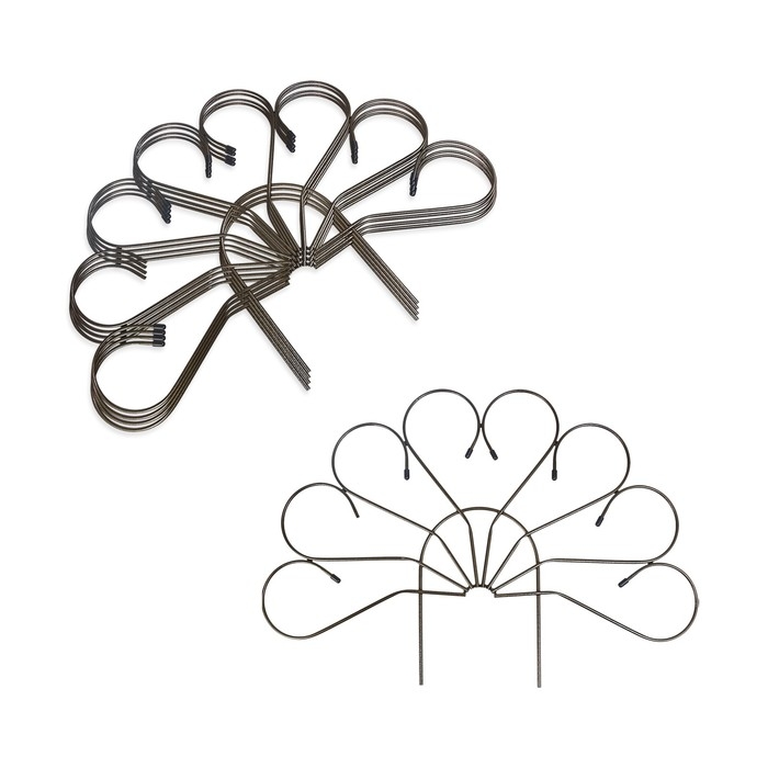 Ограждение декоративное, 62 &times; 450 см, 5 секций, металл, бронза, &laquo;Павлин&raquo;, Greengo