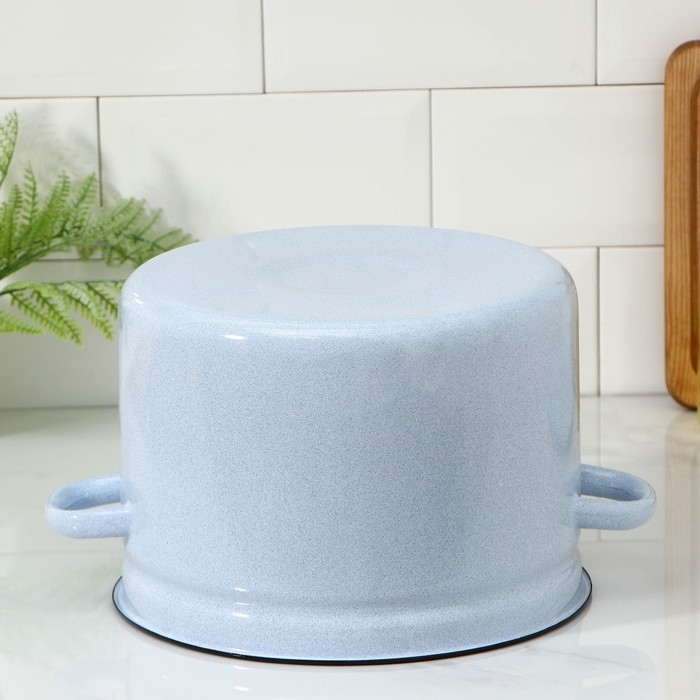 Кастрюля эмалированная, 7 л, без деколи, цвет МИКС Кастрюля эмалированная, 7 л, без деколи, цвет МИКС