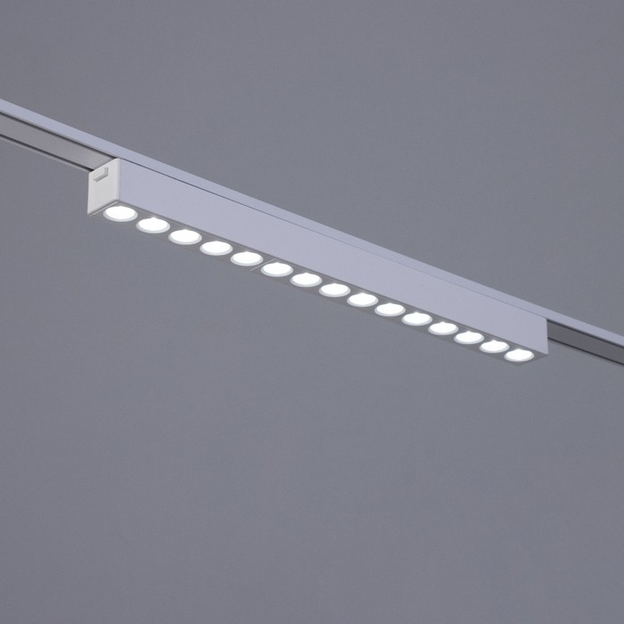 Светильник трековый ULTRA Светильник трековый ULTRA "Линза" LED 18Вт 3000K-5700К CRI90 белый 33,8х2,6х2,4см