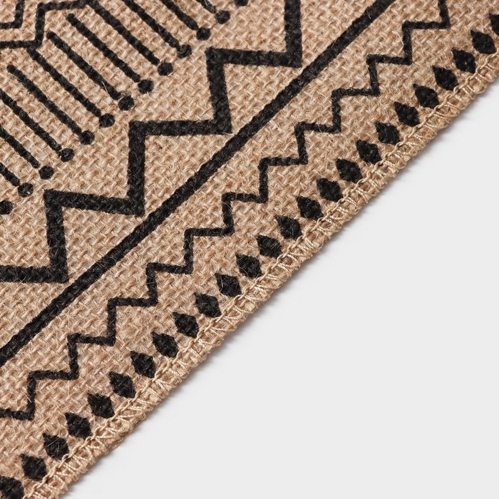 Салфетка сервировочная на стол Доляна &laquo;Африка&raquo;, 44,6&times;29,5 см, цвет чёрный