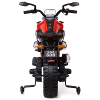 Мотоцикл &laquo;Эндуро&raquo;, 2 мотора, цвет красный