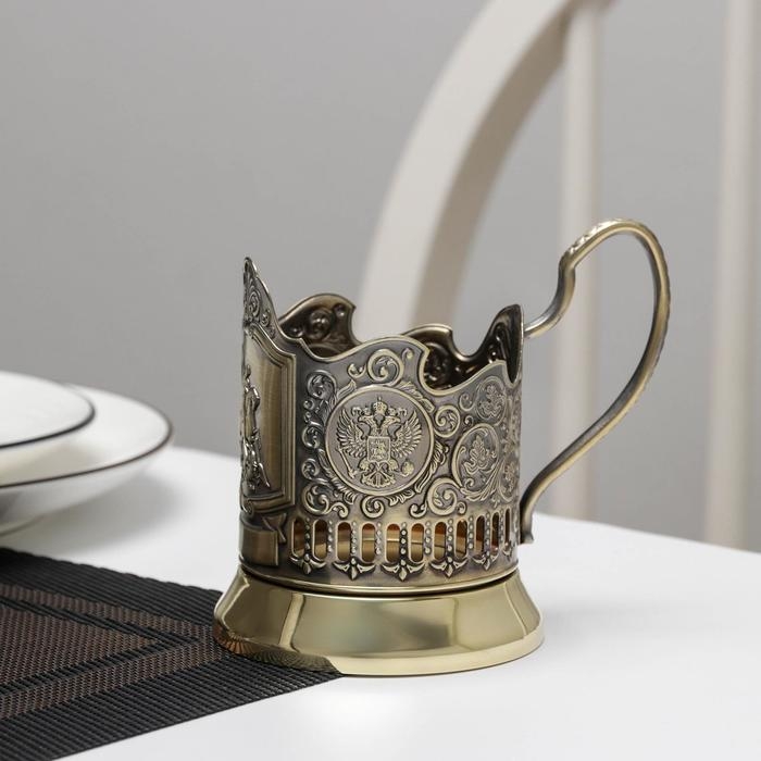 Подстаканник &laquo;Георгий Победоносец&raquo;, d=61 мм, латунный