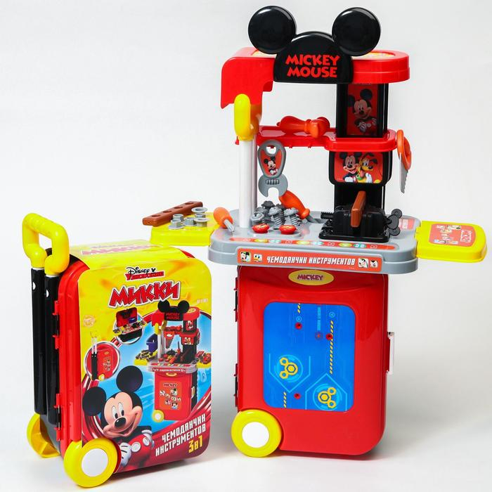 Набор строителя с инструментами в чемодане игровой Набор строителя с инструментами в чемодане игровой "Модуль", Микки Маус