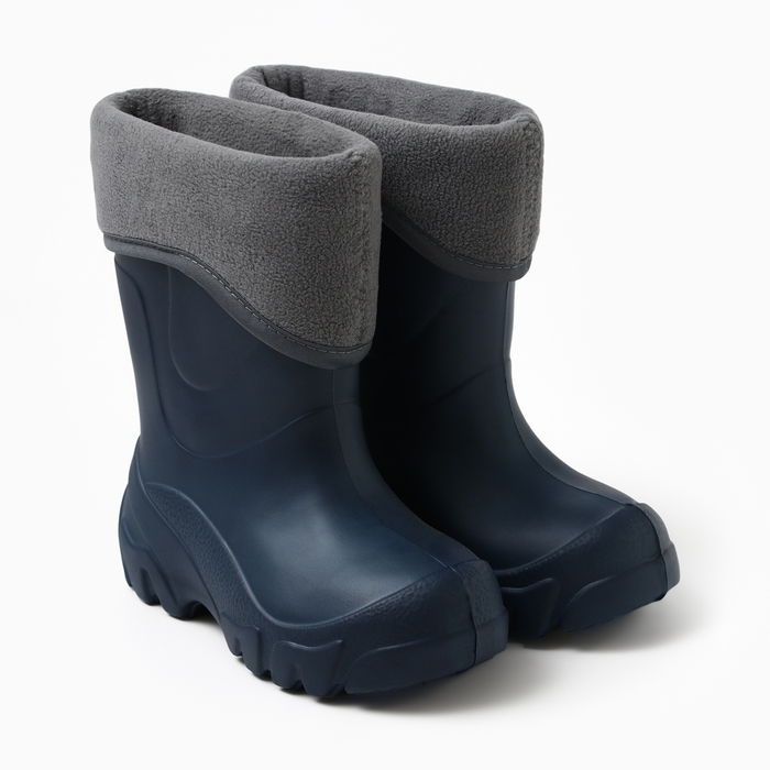 Сапоги детские с утеплителем, цвет синий, размер 30/31