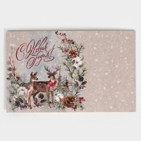 Коробка подарочная новогодняя складная «Новогодняя акварель», 14 х 14 х 8 см, Новый год Коробка подарочная новогодняя складная «Новогодняя акварель», 14 х 14 х 8 см, Новый год